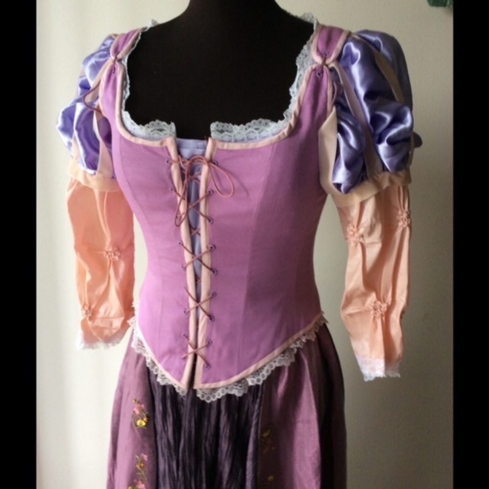 Rapunzel Cosplay Costume Dress Disney